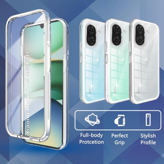 Husa 360 compatibila cu Xiaomi Redmi A5 - V2 Transparent fata si spate